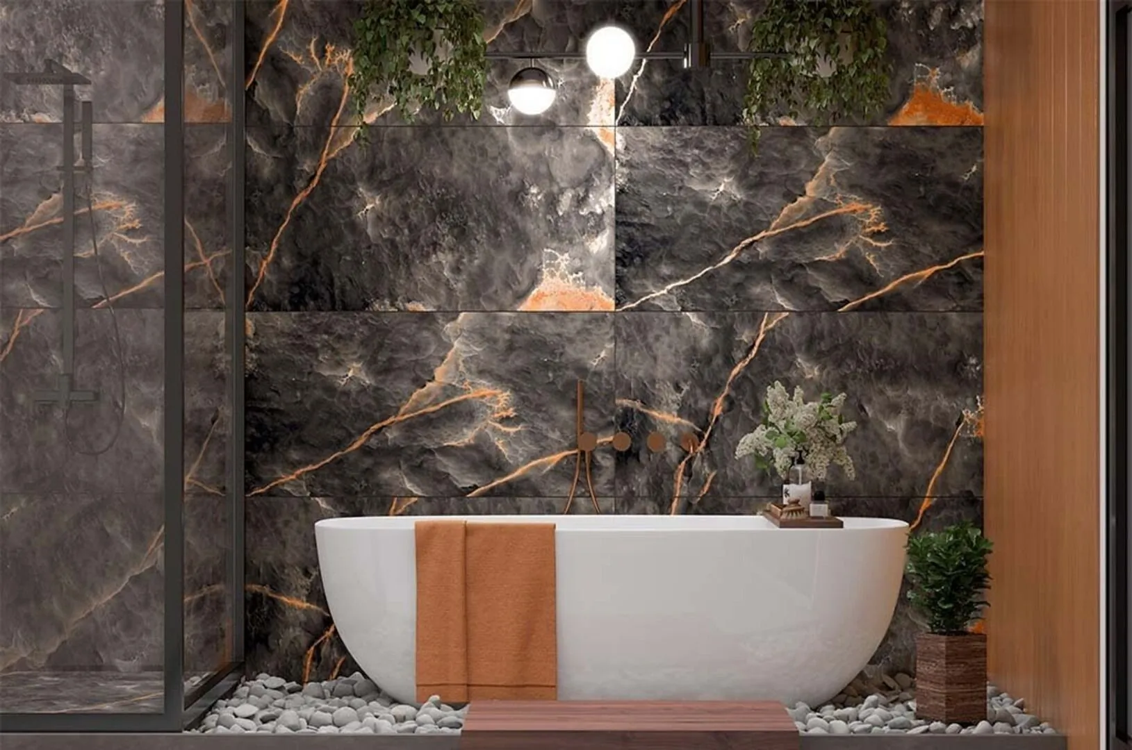 Керамогранит Volcanic Nero Gravita