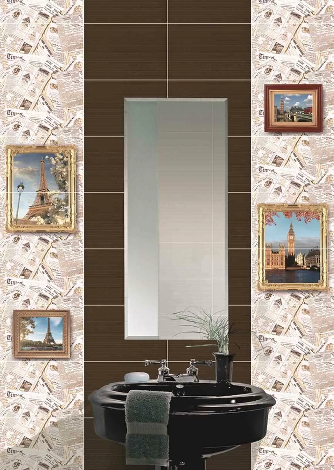 Керамическая плитка Newspapers Дельта Керамика